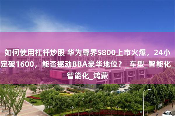 如何使用杠杆炒股 华为尊界S800上市火爆，24小时大定破1600，能否撼动BBA豪华地位？_车型_智能化_鸿蒙