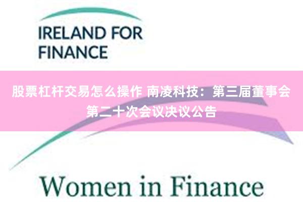 股票杠杆交易怎么操作 南凌科技：第三届董事会第二十次会议决议公告