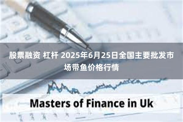 股票融资 杠杆 2025年6月25日全国主要批发市场带鱼价格行情