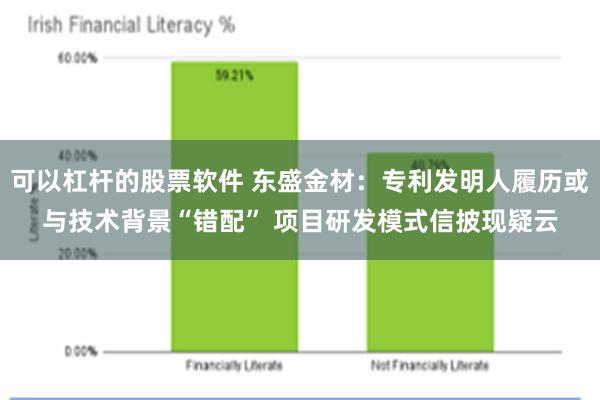 可以杠杆的股票软件 东盛金材：专利发明人履历或与技术背景“错配” 项目研发模式信披现疑云