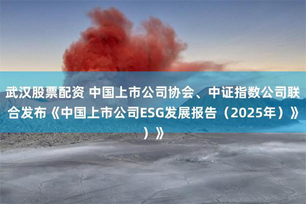 武汉股票配资 中国上市公司协会、中证指数公司联合发布《中国上市公司ESG发展报告（2025年）》